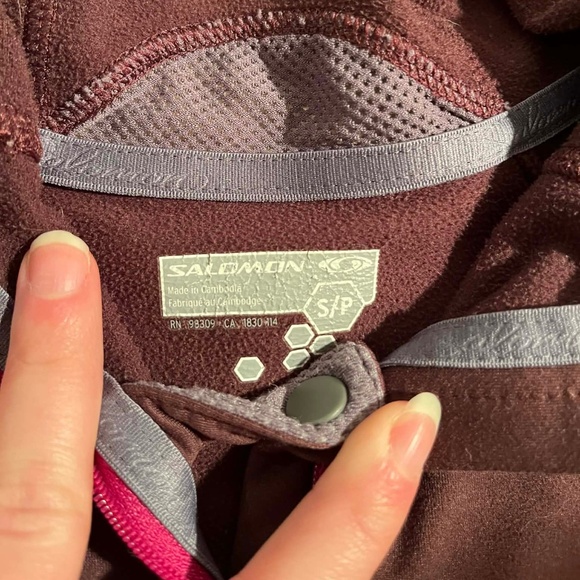 Half zip hooded technical fleece hoodie light warm Running - Picture 3 of 6